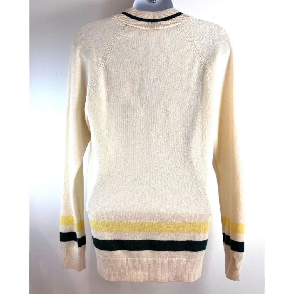 NWT Authentic Lacoste Sport Cashmere V Neck Sweater Size S - Picture 2 of 9